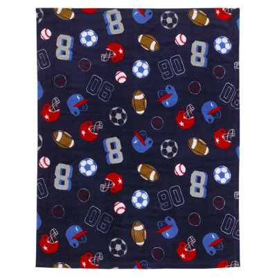 Reversible Sports Toddler Blanket