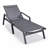 Marlin Outdoor Patio Reclining Chaise Lounge Arm Chair with Powder-Coated Aluminum Frame- Breathable Sling Mesh Fabric, Adjustable Backrest-124823756-124823763