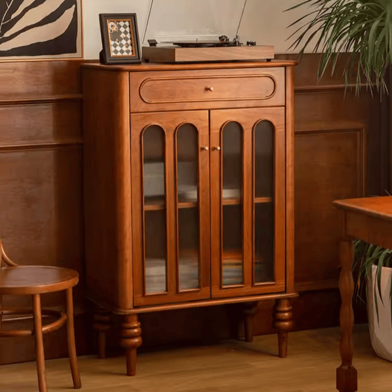 Buffet rétro en bois massif