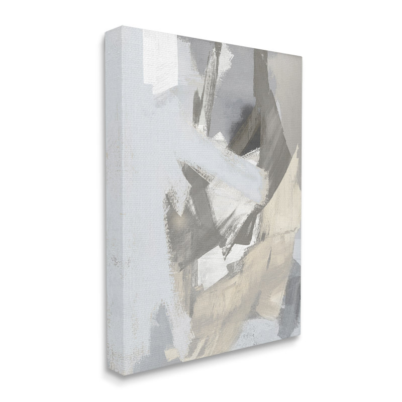 Ay-936-Canvas Chaotic Grey Abstraction sur impression sur toile, H 48 po x l 36 po x P 1,5 po