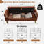 Banc de rangement Lunara 66 po L à couvercle rabattable rembourré, format king, avec pattes dorées, accoudoirs incurvés et 2 coussins-1956203548-1952879671
