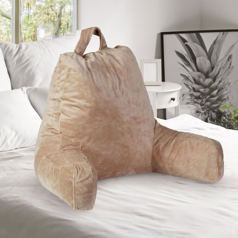 Throw Pillow, Taupe, 20" H x 15" W