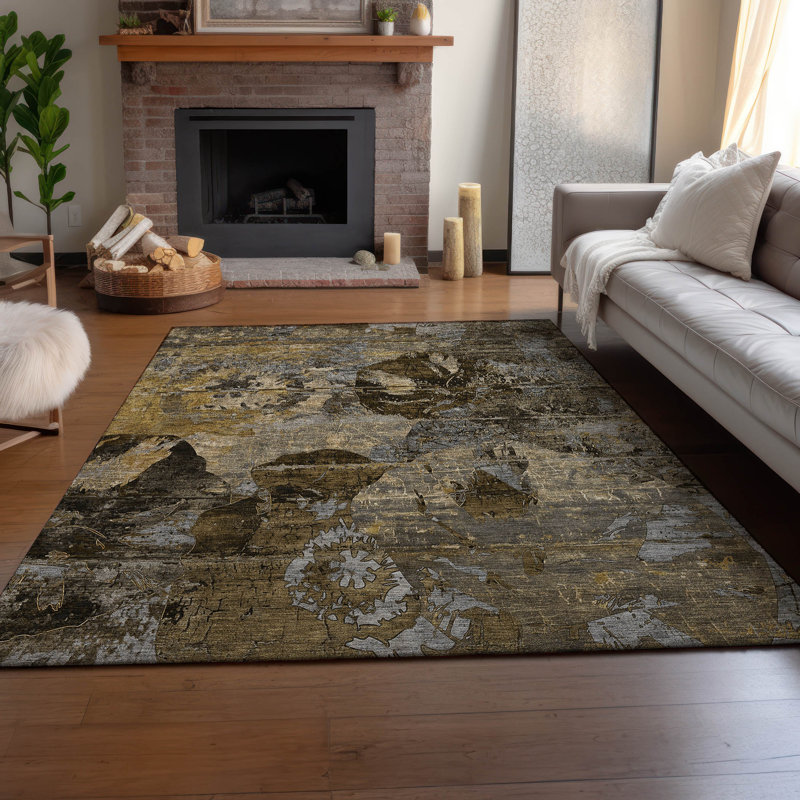 Tapis moka Cerrito AMF555 lavable à la machine de qualité supérieure, Rectangle 5 pi x 7 pi 6 po