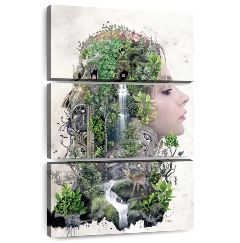 Leisha dualité de la nature, H 38 po x l 24 po