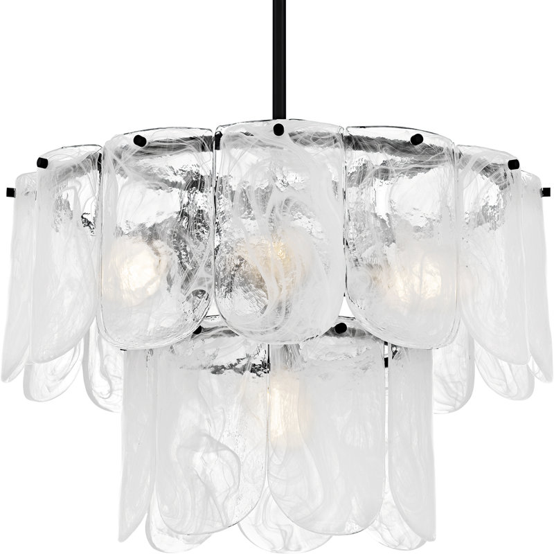 Luminaire suspendu noir mat 5 lumières Cassidy