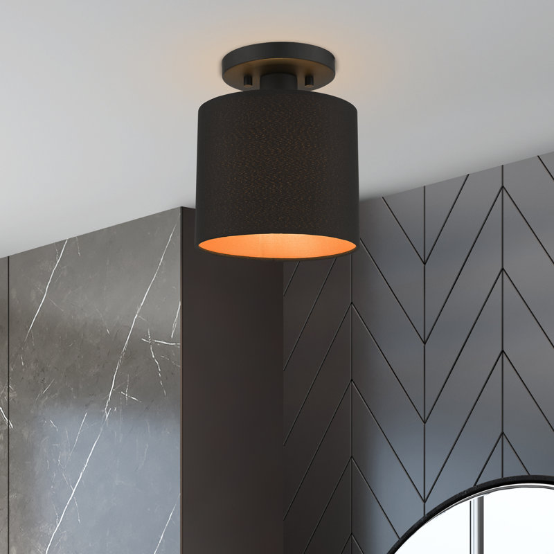 Saskia Fabric Semi Flush Mount