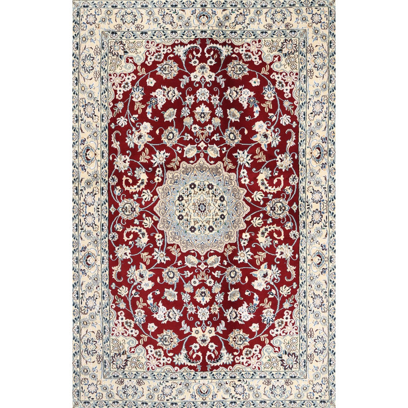Tapis traditionnel gris / rouge Dedakia, Rectangle 2 pi x 4 pi