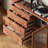 Vintage solid wood retractable makeup vanity set