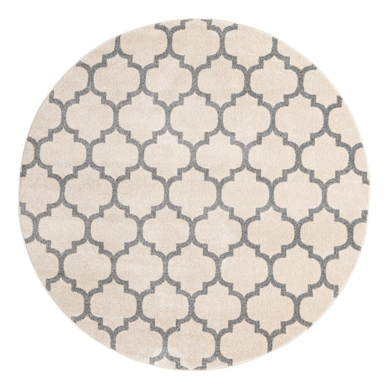 Molly Geometric Indoor Rug, Round 7'10"
