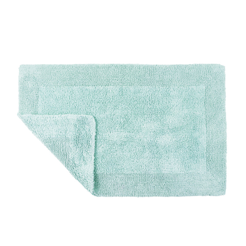 Ruthann Cotton Reversible Bath Mat, Duckegg