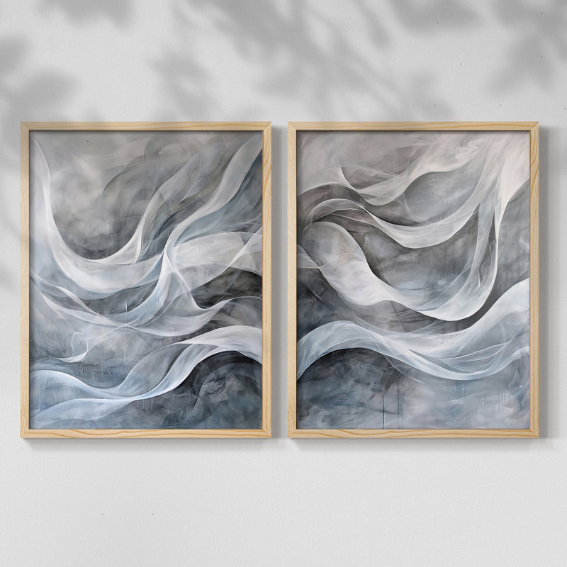 ABSTRACT Series CDLX III - Reproduction encadrée de qualité supérieure - prête à être accrochée - aucun clou requis - aucun clou requis