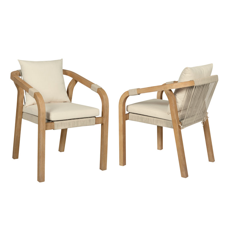 Chaise de patio avec coussin Calam