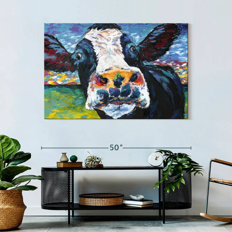 Brampt Curious Cow II, 32" H x 48" W