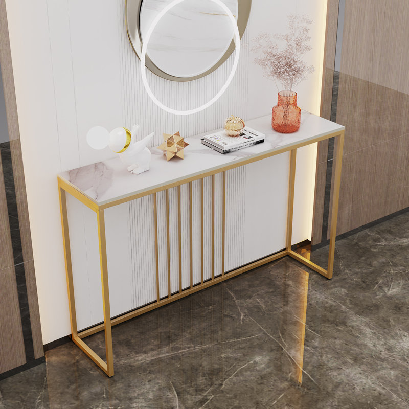 Hudsen 47.2'' Stone Top Console Table