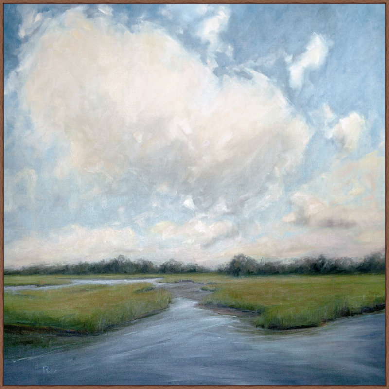 Peinture sur toile, cadre flottant