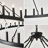 53" 30-Light  Black Wagon Wheel Chandelier(no bulbs)  -724595541