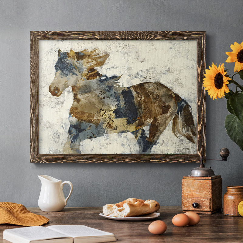 Gallop, reproduction d'art sur toile, Noyer, H 18 po x l 26 po x P 1,5 po