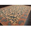 Tapis contemporain moelleux beige en laine noué à la main 6 x 9 po