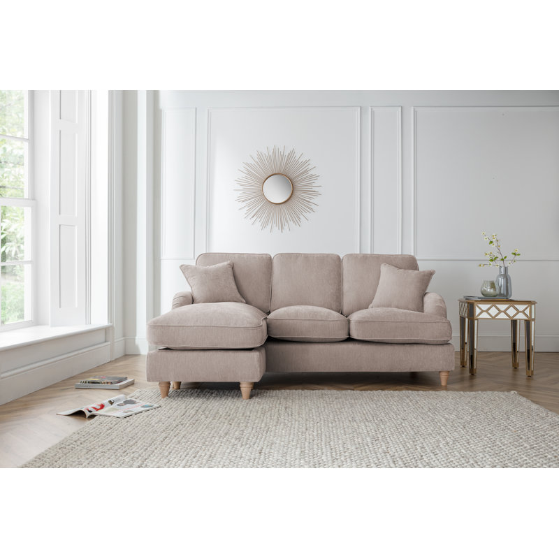 Galilee Chaise Sofa, Putty, Right Hand Facing
