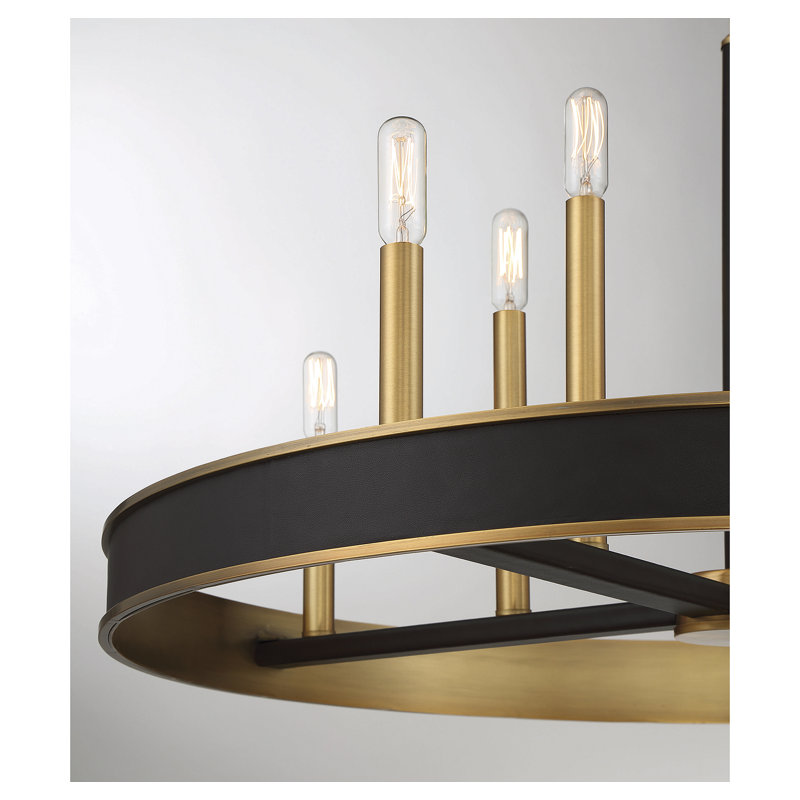 Lustre 8 lumières Padrino, Laiton