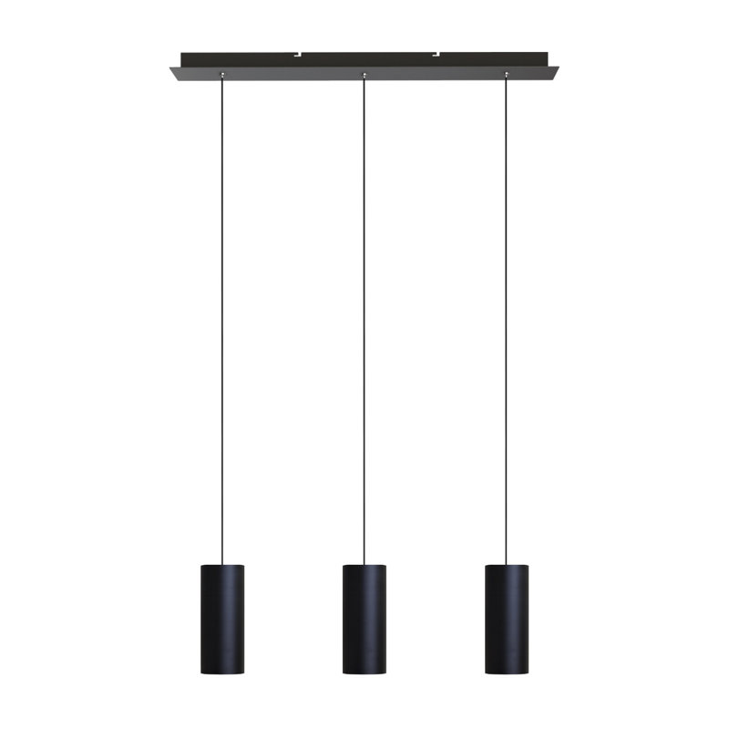 Bludovice 3 - Light Kitchen Island Pendant, Black