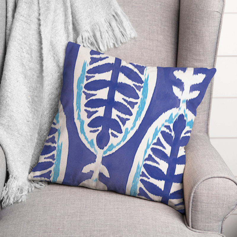 Housse et insert de coussin extérieur d'extérieur, Bleu