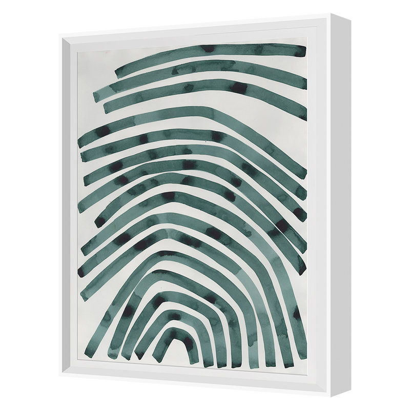 «The Up-Side» par Kate Roebuck - impression d'un cadre photo sur papier, Cadre blanc, H 44 po x l 34 po