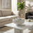 Decorative Round Ceramic Centerpiece Bowl for Home Decor - Sculpted Pedestal Fruit Bowl for Kitchen or Dining Table Display - 14", White