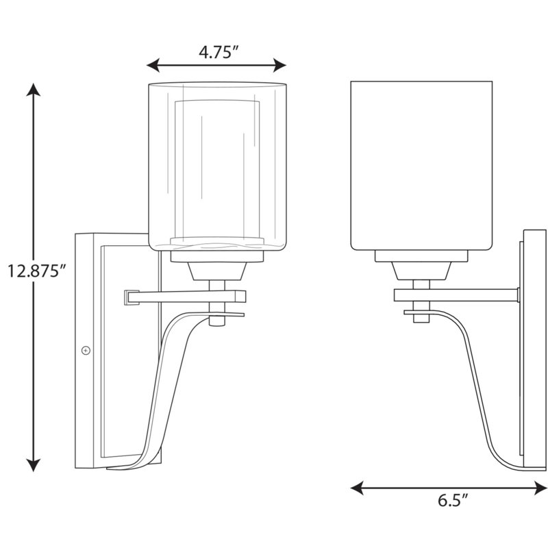 Kene Armed Sconce, Brushed Nickel