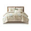 Édredon grand 6 pièces avec coussins décoratifs tissés en coton de style côtier lavable à la machine