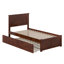 Lit plateforme en bois massif avec pied de lit et gigogne simple Nantucket-126308748-120232360