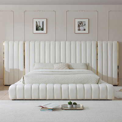 Lit plateforme tapissier Avalon