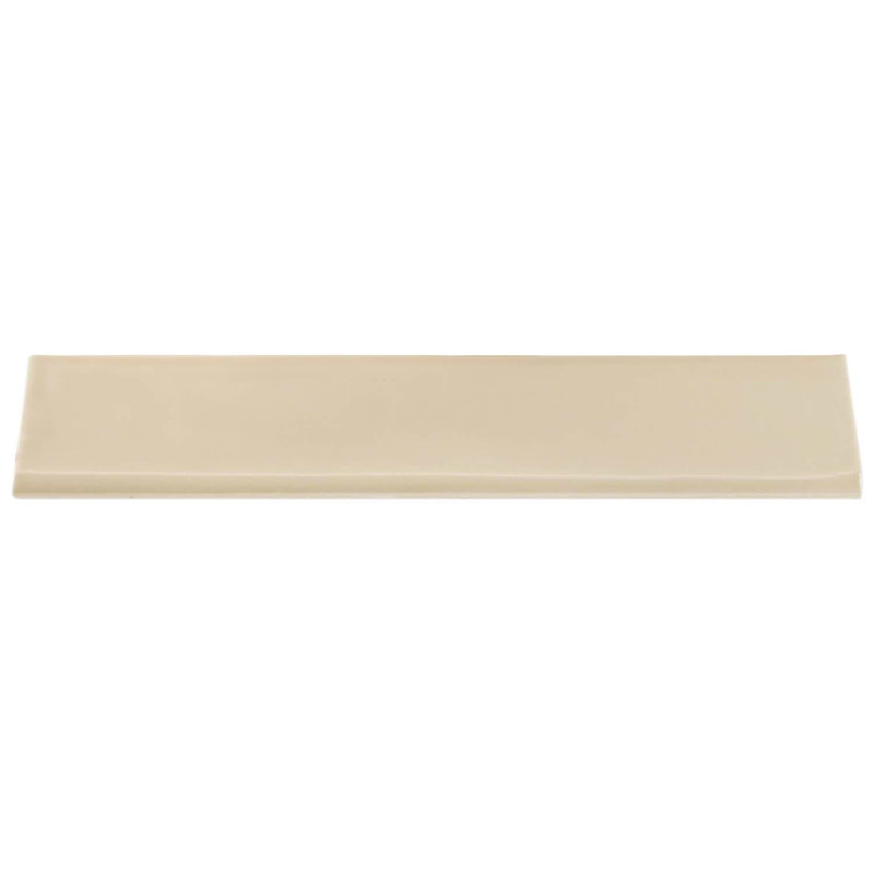 Manchester 3x12 Glossy Ceramic Bullnose, Fawn Beige