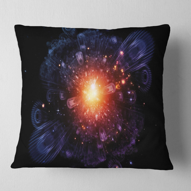 Oreiller abstraits et coussins de lumières flowerswork, 16 po x 1 po, Coussin décoratif