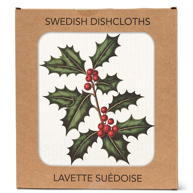 Botanic Holly Dishcloth