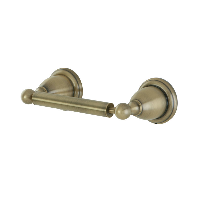 Heritage Wall Mounted New Orleans Toilet Paper Holder, Polished Chrome