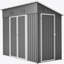 Remise de rangement avec toit incliné résistant aux intempéries et 4 outils de ventilation en métal pour l'extérieur
