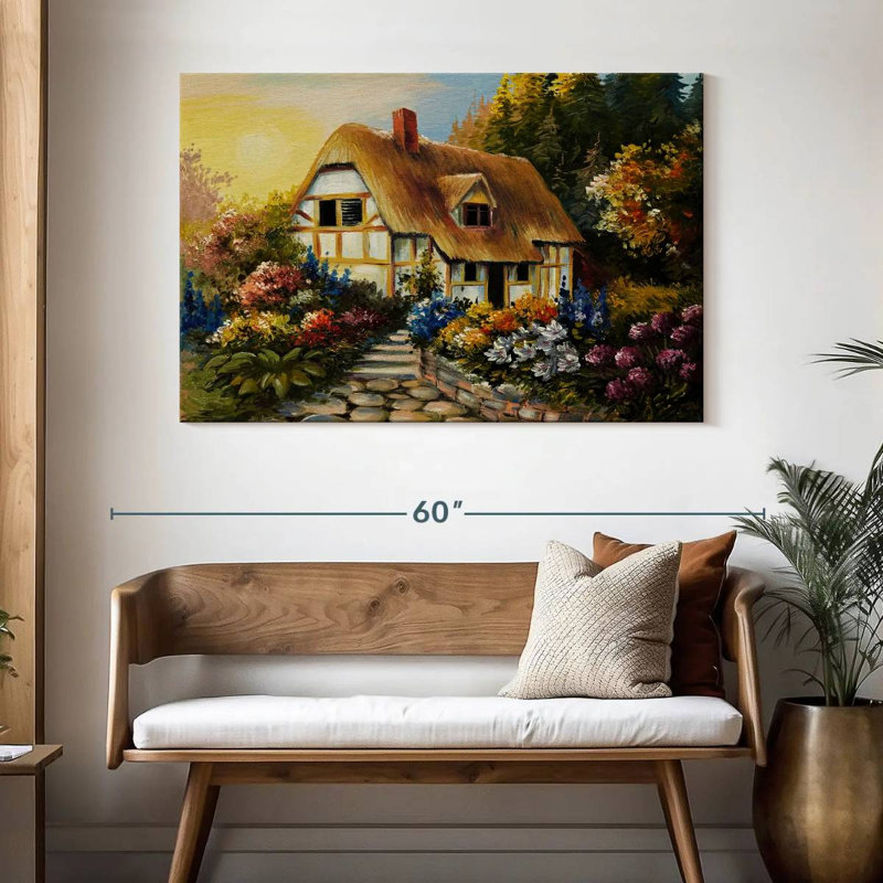 Paysage de maison de fée Lilie, H 32 po x l 48 po