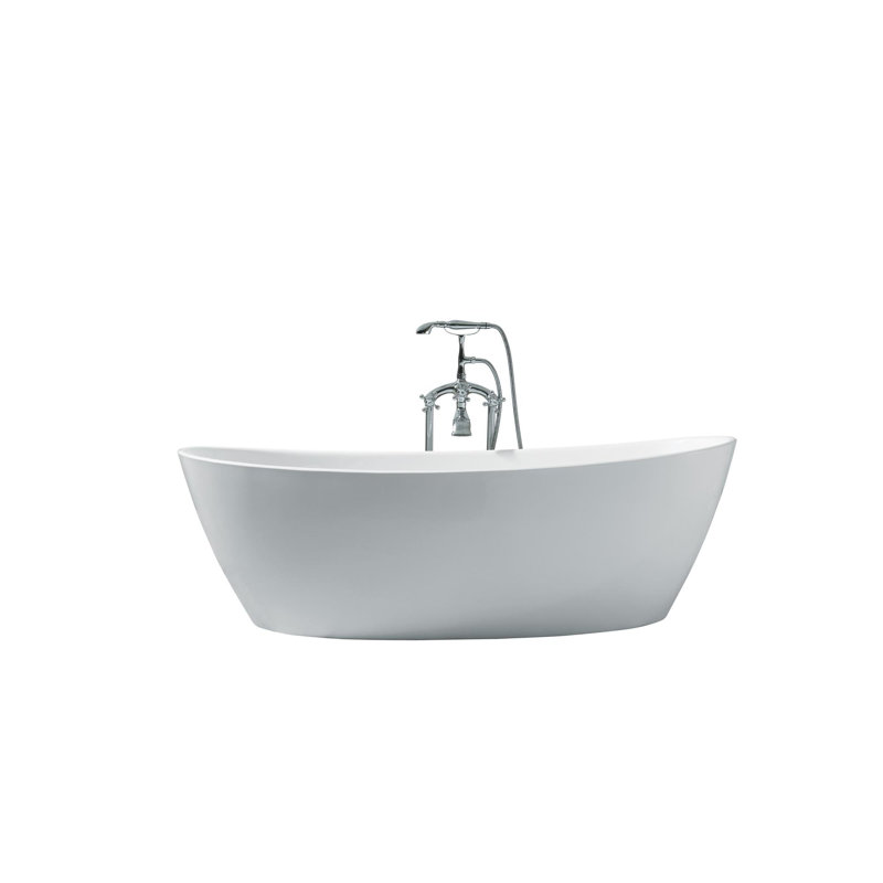 Baignoire de trempage autoportante 70" x 33" platinum Valencia