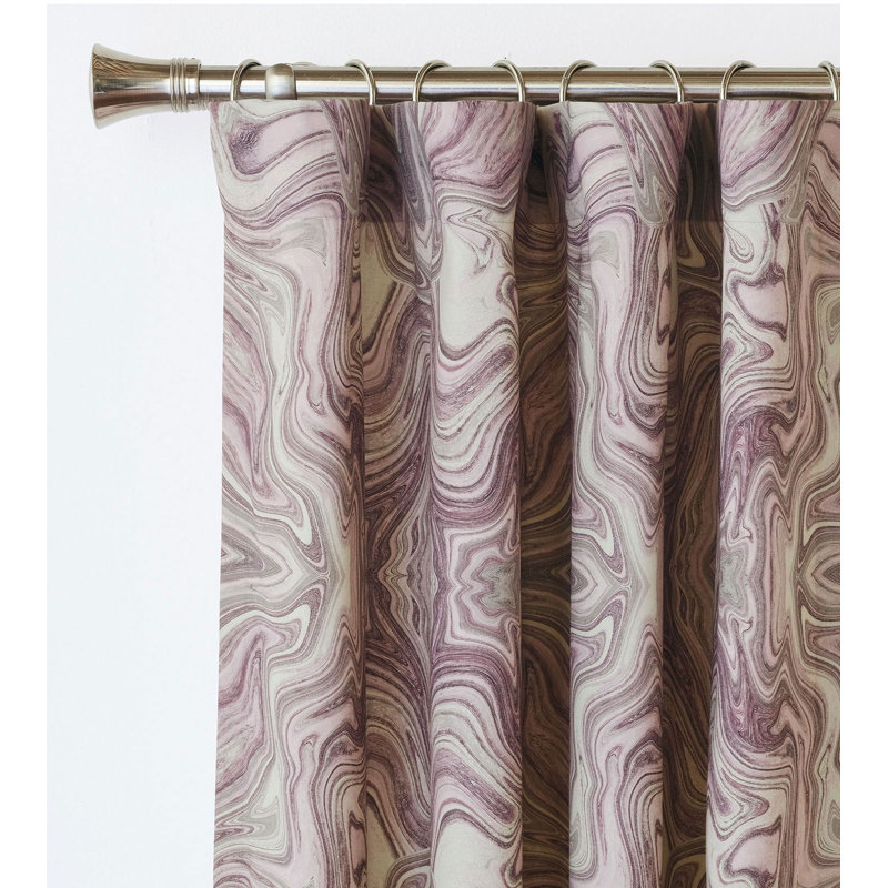 Zendaya 100% Cotton Room Darkening Curtain Single Panel, 96" W x 96" L