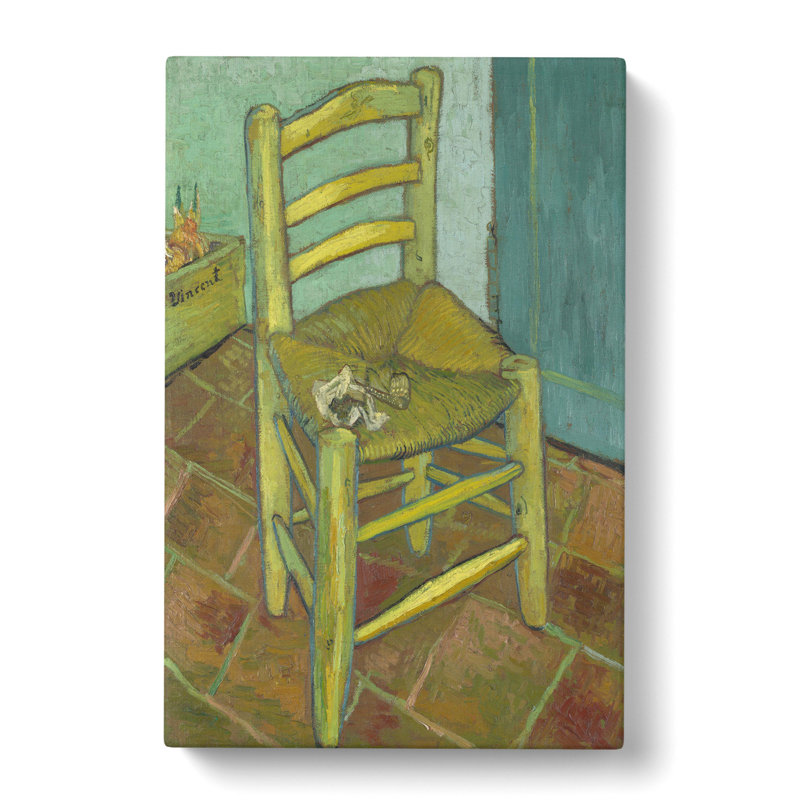 Vincents Chair by Vincent Van Gogh - Wrapped Canvas, 76cm H x 50cm W x 3cm D