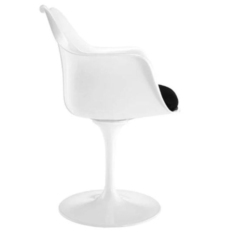 Chaise avec accoudoirs Pilut, Noir