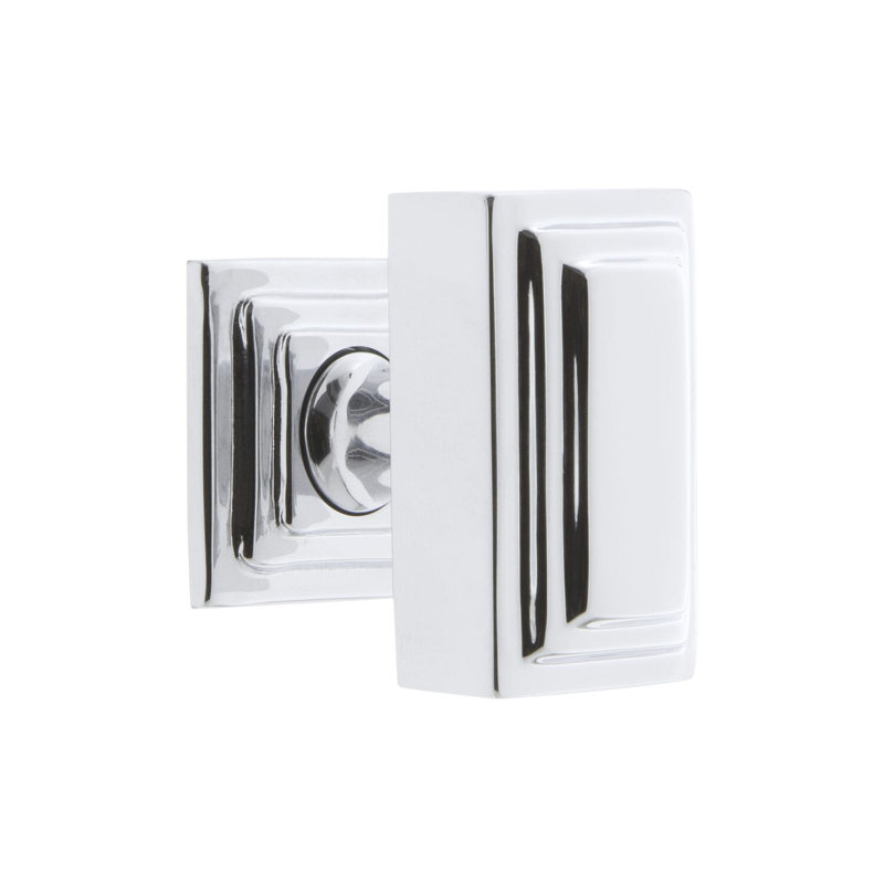 Poignée rectangulaire surdimensionnée Carr 1 3/4 po, Chrome brillant