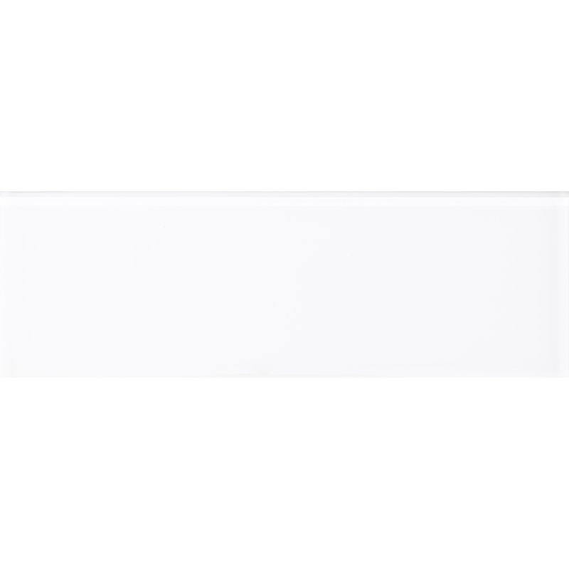 Urban 4" x 12" Glass Subway Tile, Super White