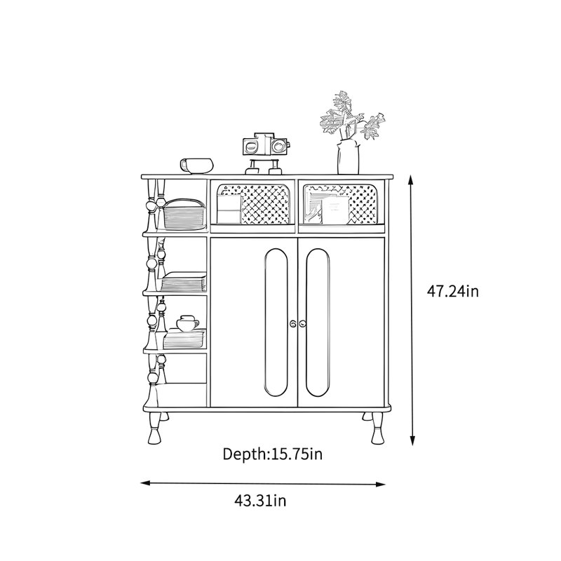 Large-capacity storage cabinet display cabinet