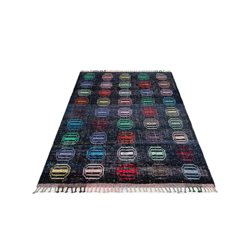 Tapis bleu foncé Ottilie