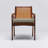 Delray 19'' H Upholstered Mahogany Armchair-90795051-91437545