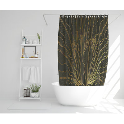 Elitka 13 Piece Polyester Shower Curtain Set