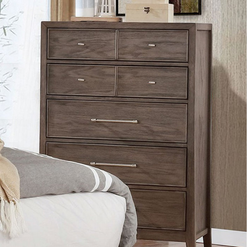 Ensemble de chambre avec lit plateforme 5 pièces Carrol