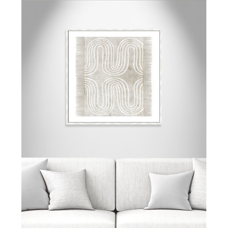 Spired II - cadre photo, reproduction d'art sur papier, Papier encadré blanc, H 32 po x l 32 po x P 0,75 po
